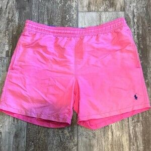 Polo Ralph Lauren men’s pink swim trunks shorts size Medium